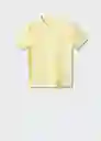 Camiseta Chelsea-H Amarillo Pastel Talla XXL Hombre Mango