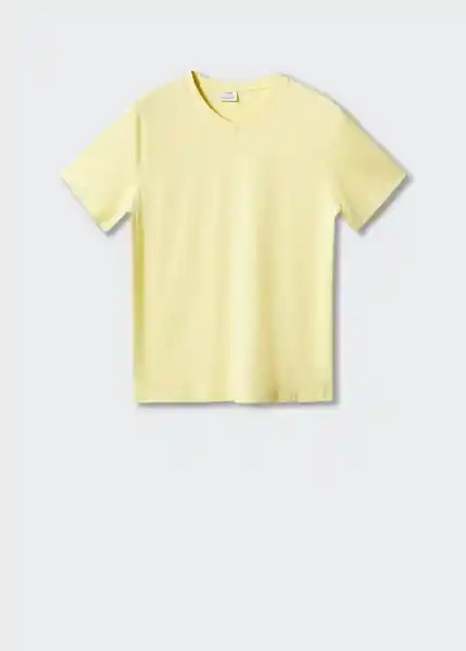 Camiseta Chelsea-H Amarillo Pastel Talla XXL Hombre Mango