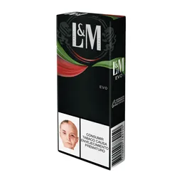 L&M Cigarrillo Evo Verde Rojo Mnt 100 10 Und