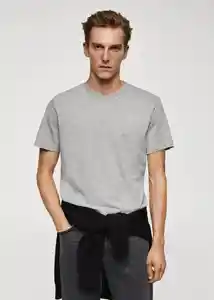 Camiseta Cherlo Gris Medio Vigoré Talla XS Hombre Mango