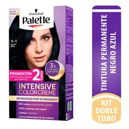 Palette Tinte Capilar Intensive Color Creme 1-1 Negro Azul