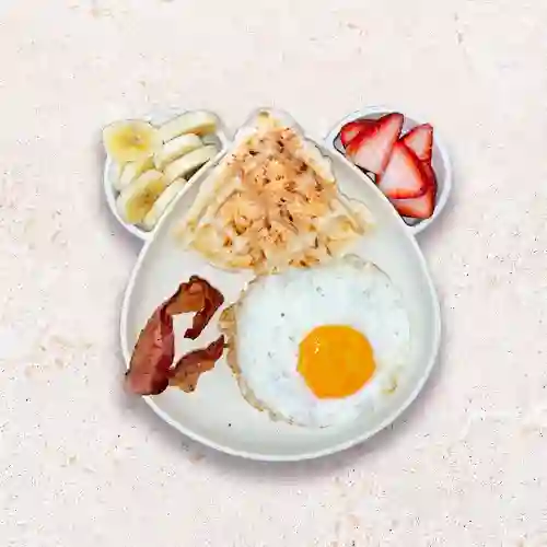 Huevos y Waffles Bacanitos