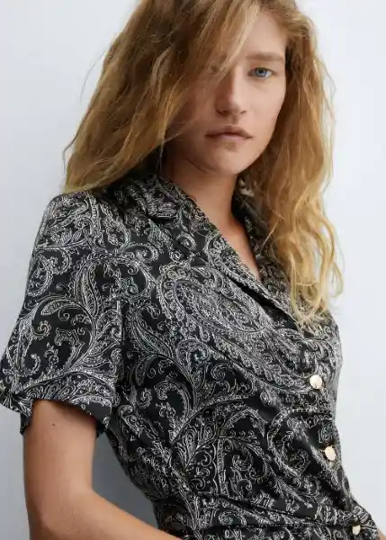 Vestido Janis-W Negro Talla L Mujer Mango