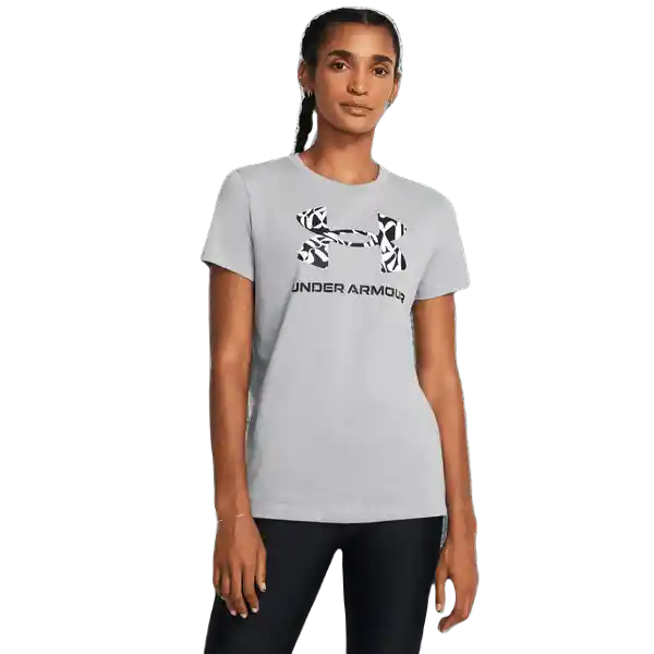 Under Armour Camiseta W Sportstyle Logo Gris T. MD 1356305-023