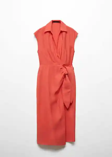 Vestido Anna Rojo Talla S Mujer Mango