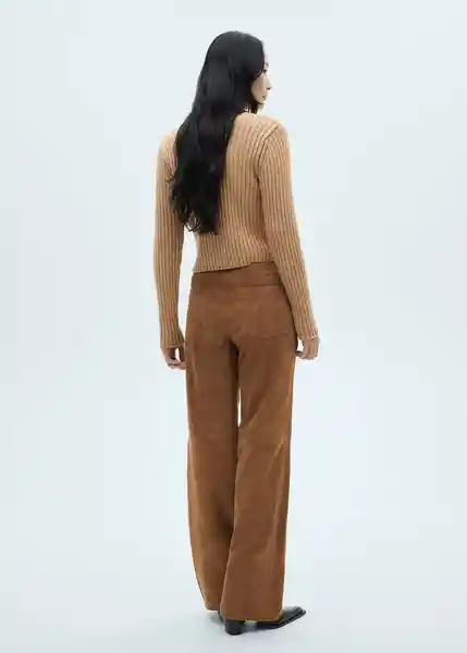 Cárdigan Yuki Camel Talla S Mujer Mango