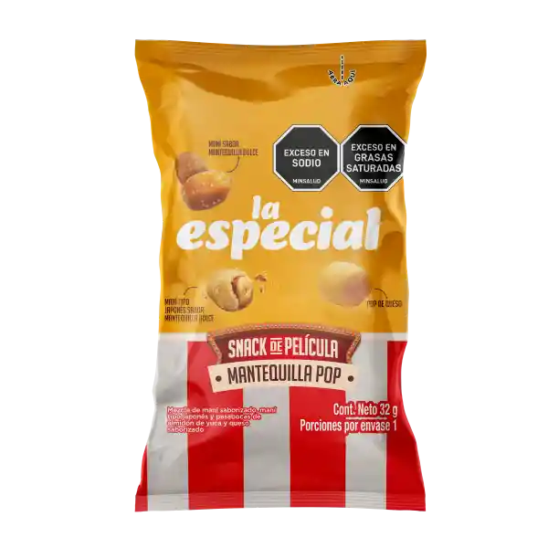Pasabocas la Especial Mantequilla x 32 g