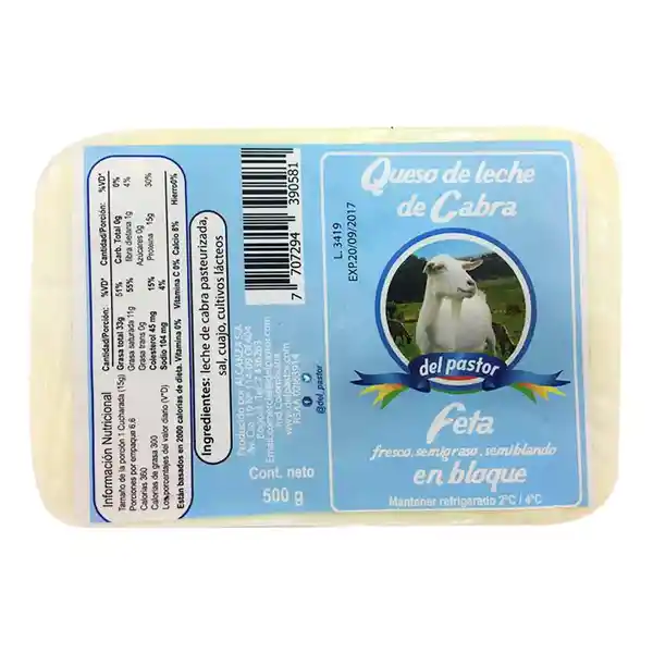 Queso de Cabra Feta Del Pastor