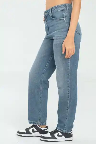 Jean Mom Lauren Color Azul Claro Talla 6 Ragged