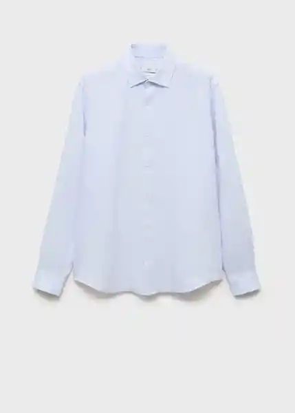 Camisa Parrot Celeste Talla M Hombre Mango