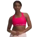 Under Armour Brásier Top Ssback Mid Mujer Rosado Talla MD