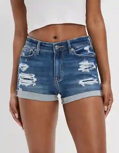 Short Mujer Azul Talla 2 400381243766 American Eagle