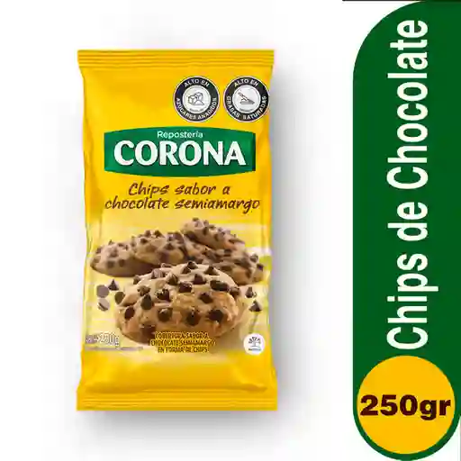 Corona Chips Goticas de Chocolate Semiamargo