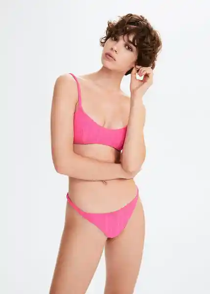 Braga Corina Fucsia Talla XS Mujer Mango