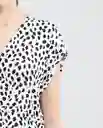 Camiseta Spotted V Neck Blouse Crudo Cannoli Claro T L Chevignon