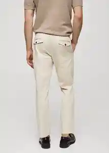 Pantalón Prato Piedra Talla 44 Hombre Mango