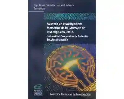 Avances en Investigación: Memorias de Jornada - VV.AA