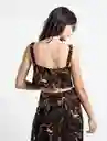 Camisa Estambres Mujer Negro Puro Ultraoscuro Talla S Naf-Naf 