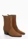 Botines Strechy1 Tabaco Talla 40 Mujer Mango