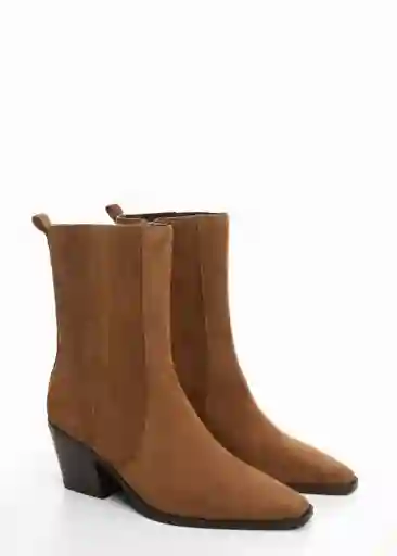 Botines Strechy1 Tabaco Talla 40 Mujer Mango