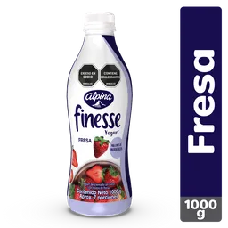 Finesse Yogurt Descremado con Trozos de Fresa