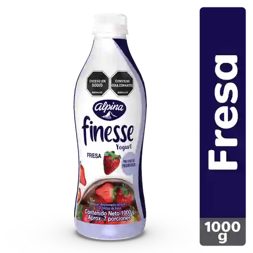 Finesse Yogurt Descremado con Trozos de Fresa