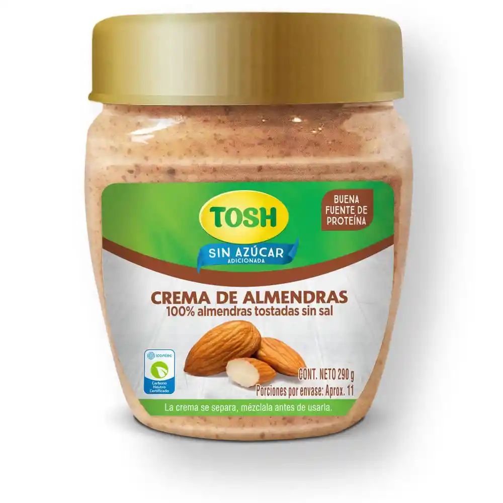 Tosh Crema de Almendras sin Azúcar