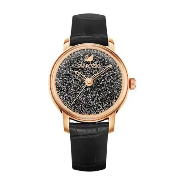 Reloj Crystalline Hours Mujer Negro 5295377 Swarovski