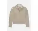 Suéter Tejido Para Mujer Beige Talla Medium American Eagle