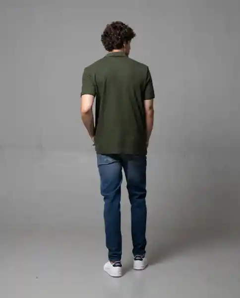 Camiseta Polo Hombre Verde M 191G102_VER190415 Rifle