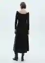 Vestido Valvina Negro Talla S Mujer Mango