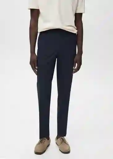 Pantalón Parioli Navy Talla 40 Hombre Mango