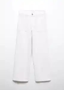 Jean Utility Off White Talla 18 Teen Niñas Mango