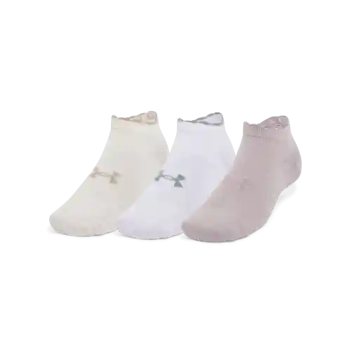 Under Armour Calcetines Essential Low Unisex Gris Talla LG