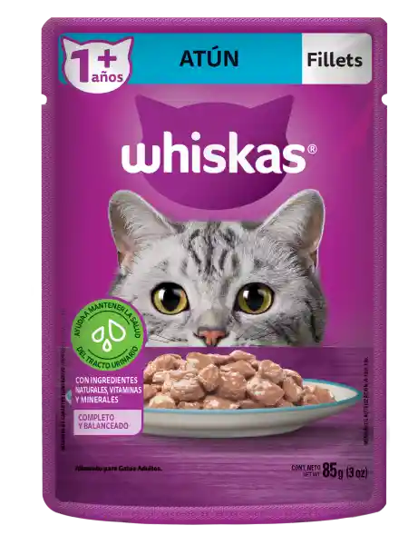 Whiskas Alimento Húmedo para Gato Adulto Atún 