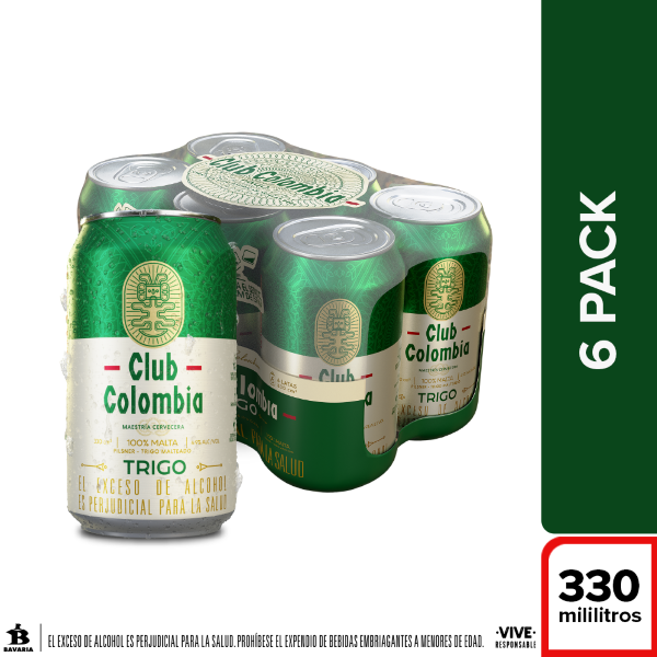 Cerveza Club Colombia Trigo Lata 330 ml X6 Und
