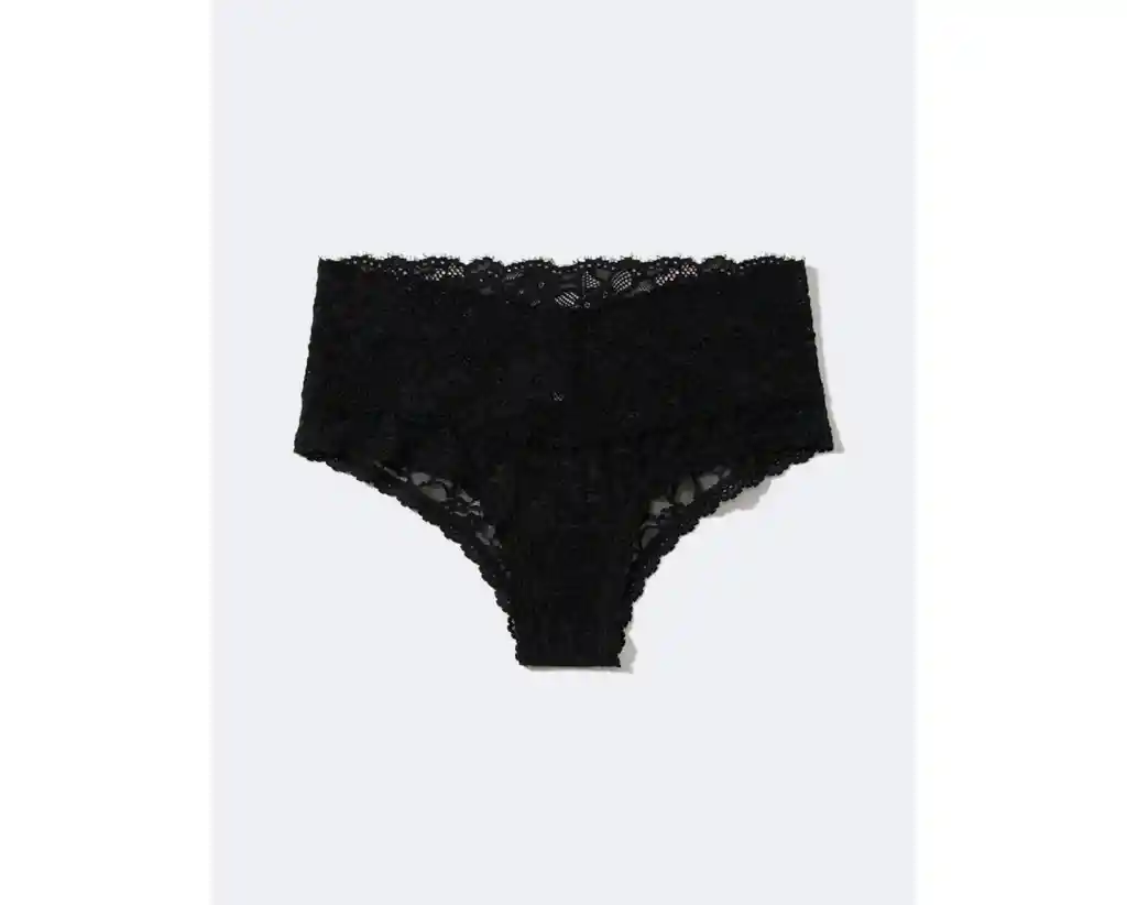 Ropa Interior Negro Encaje de Pestañas Small American Eagle