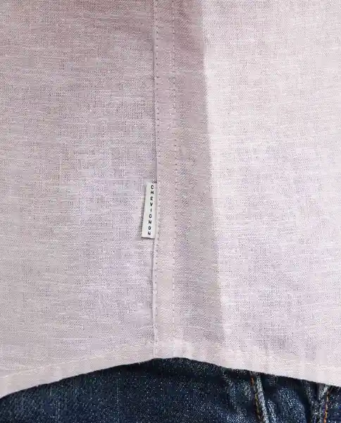 Camiseta Linen With Duck Rosa Malva Medio T. L Chevignon