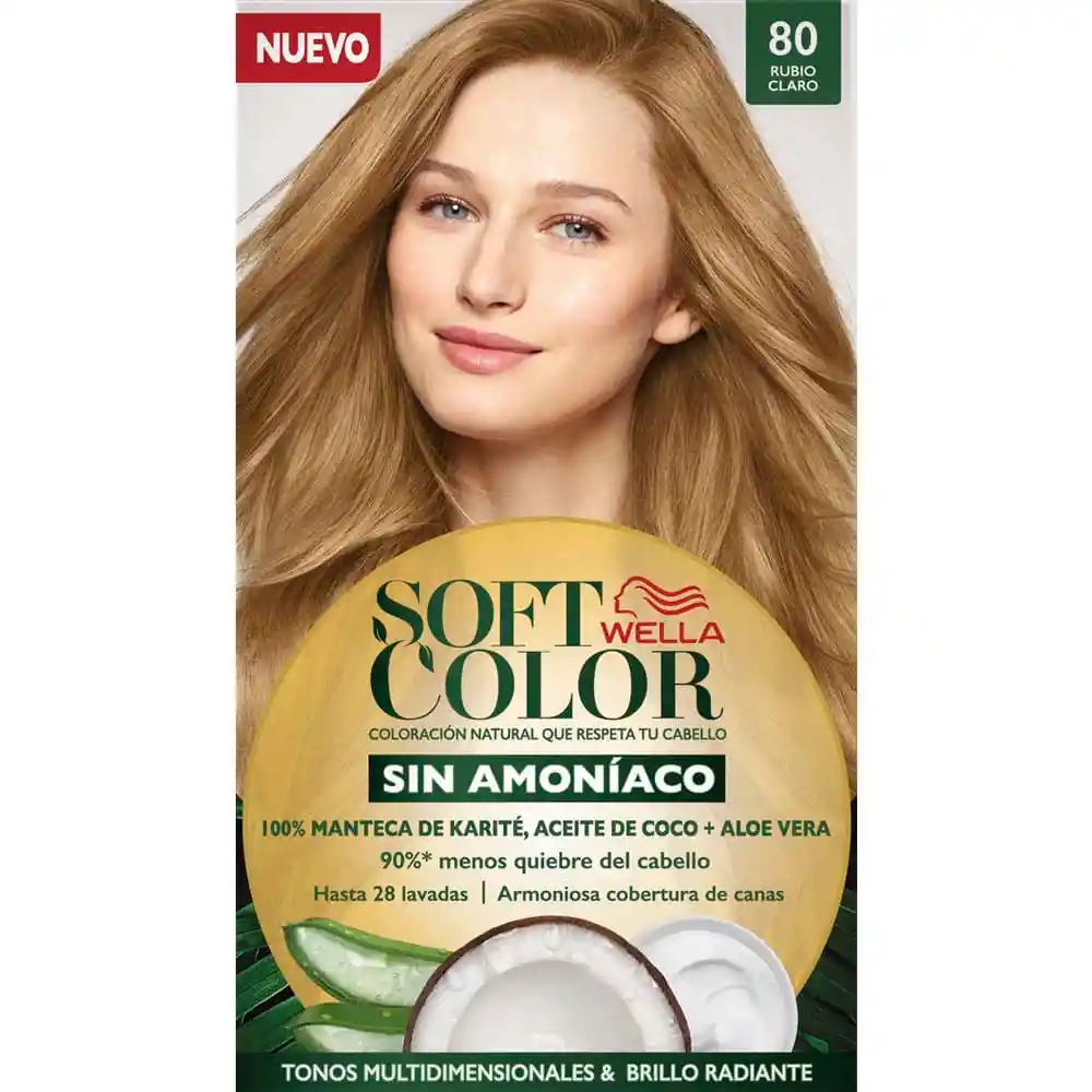 Soft Color Tinte Capilar Tono 80 Rubio Claro