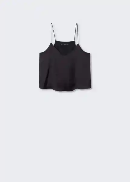 Top Rachel Negro Talla M Mujer Mango