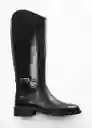 Botas Trote Negro Talla 42 Mujer Mango