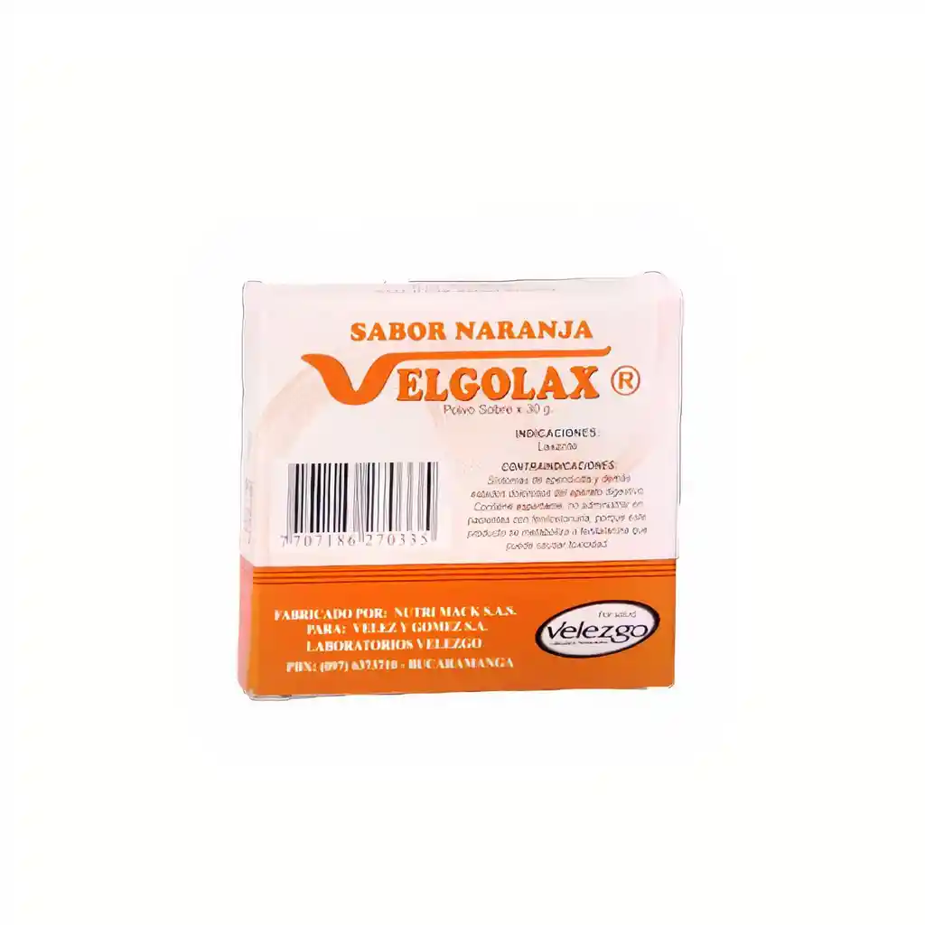 Velgolax Purgante Polvo Naranja