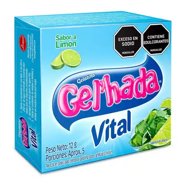 Gel'hada Gelatina Limón