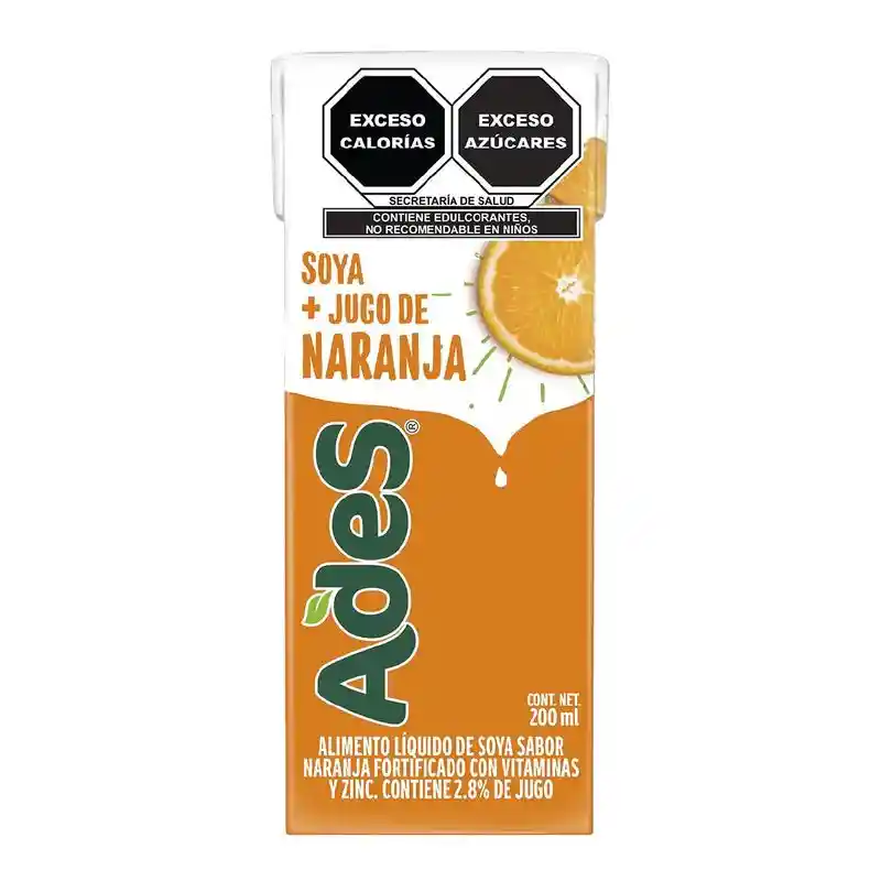 Ades Bebida con Soya Sabor a Naranja 