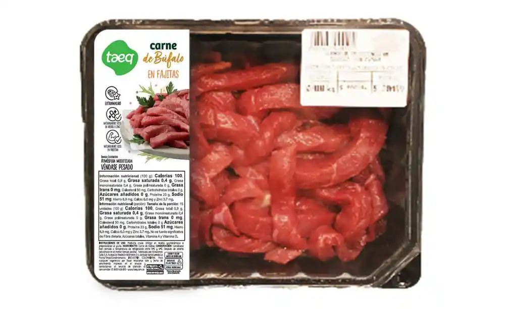 Fajitas de Centro de Búfalo Taeq