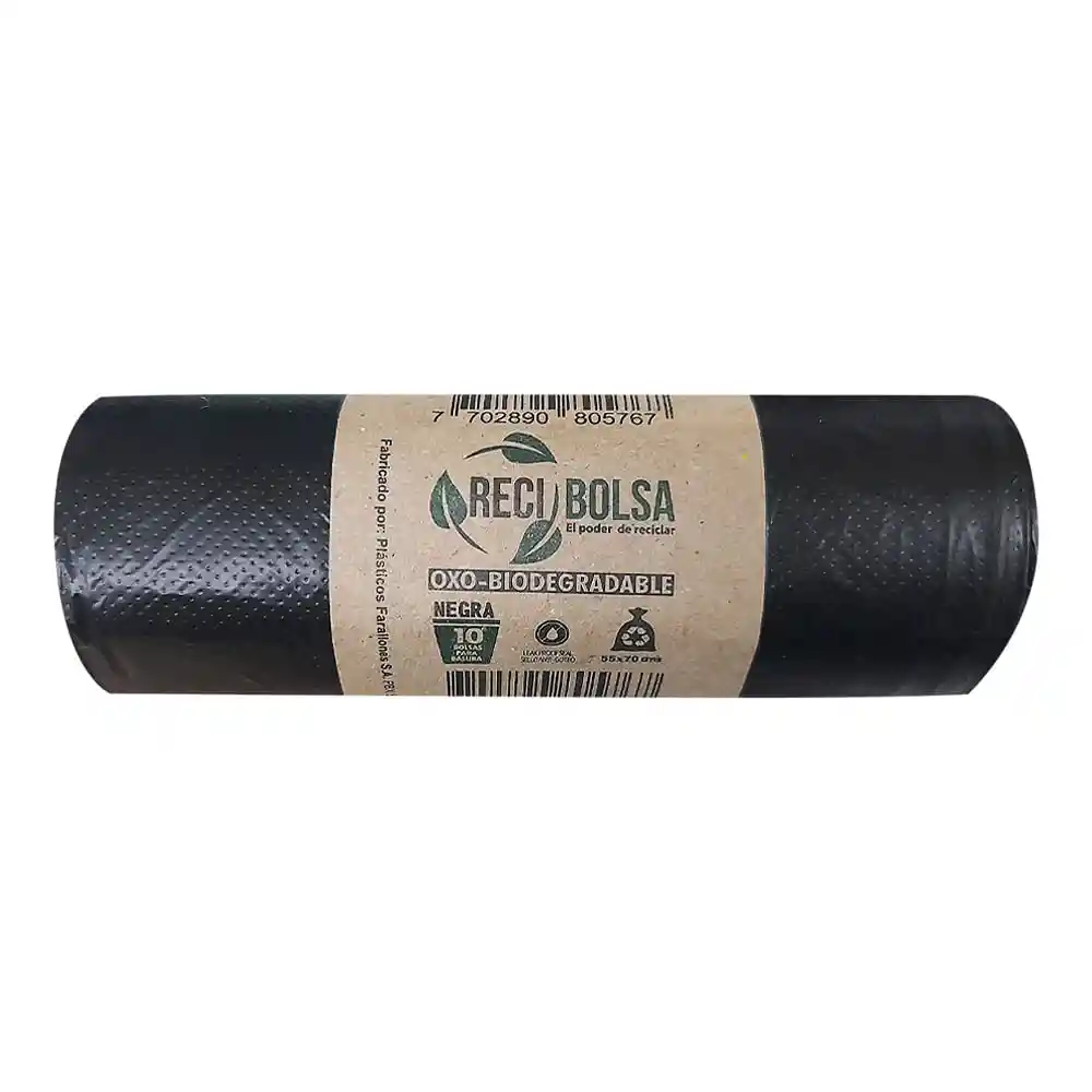 Bolsa Para Basura Recibolsa Negra 55xunds