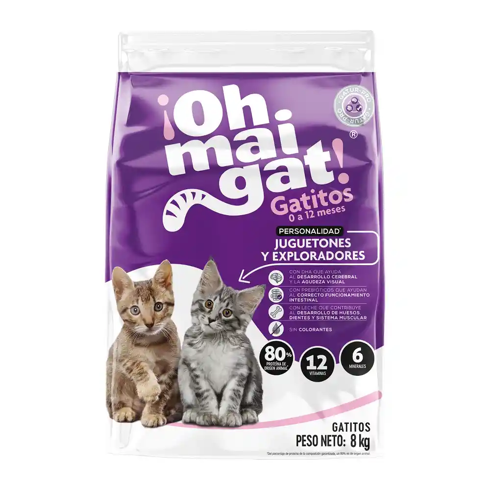 Ohmaigat Alimento para Gatitos Juguetones 8kg