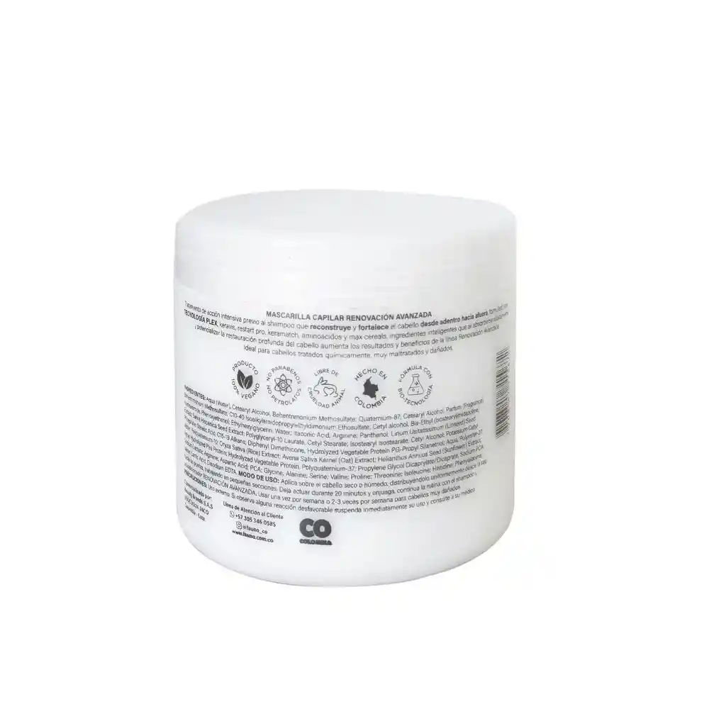 Mascarilla Fauno Origen Natural Renovacion Capilar (300 Gr)