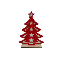 Árbol Decorado Rojo Folk Krea