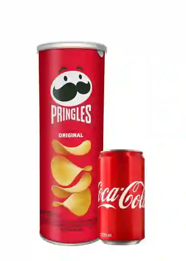 Oferta Crujientes Papa Original Bebida Coca Cola Pringles